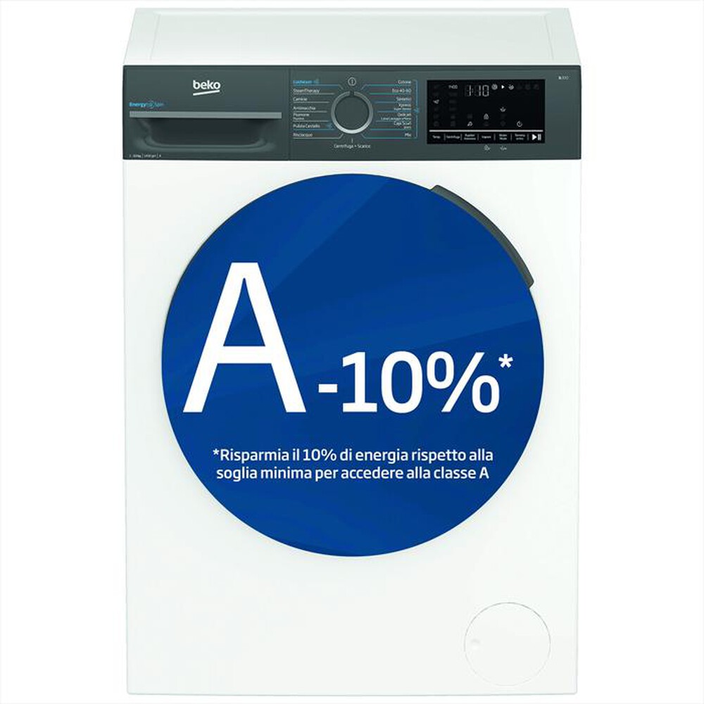 BEKO - Lavatrice BMWEU10147DA 10Kg Classe A-Antracite, Bianco