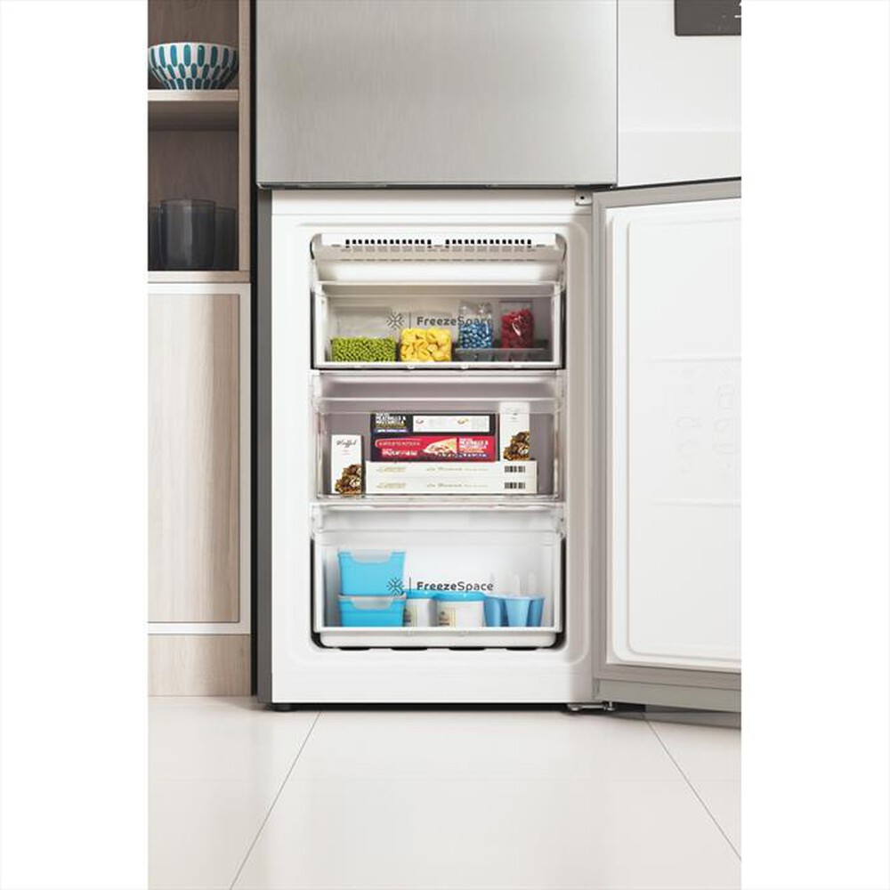 "INDESIT - Frigorifero combinato PUSH&GO INFC9 TA23X Classe D-Argento"