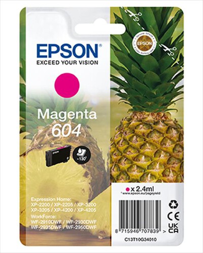 EPSON - Cartuccia INK SERIE ANANAS MAGENTA 604 STD-MAGENTA