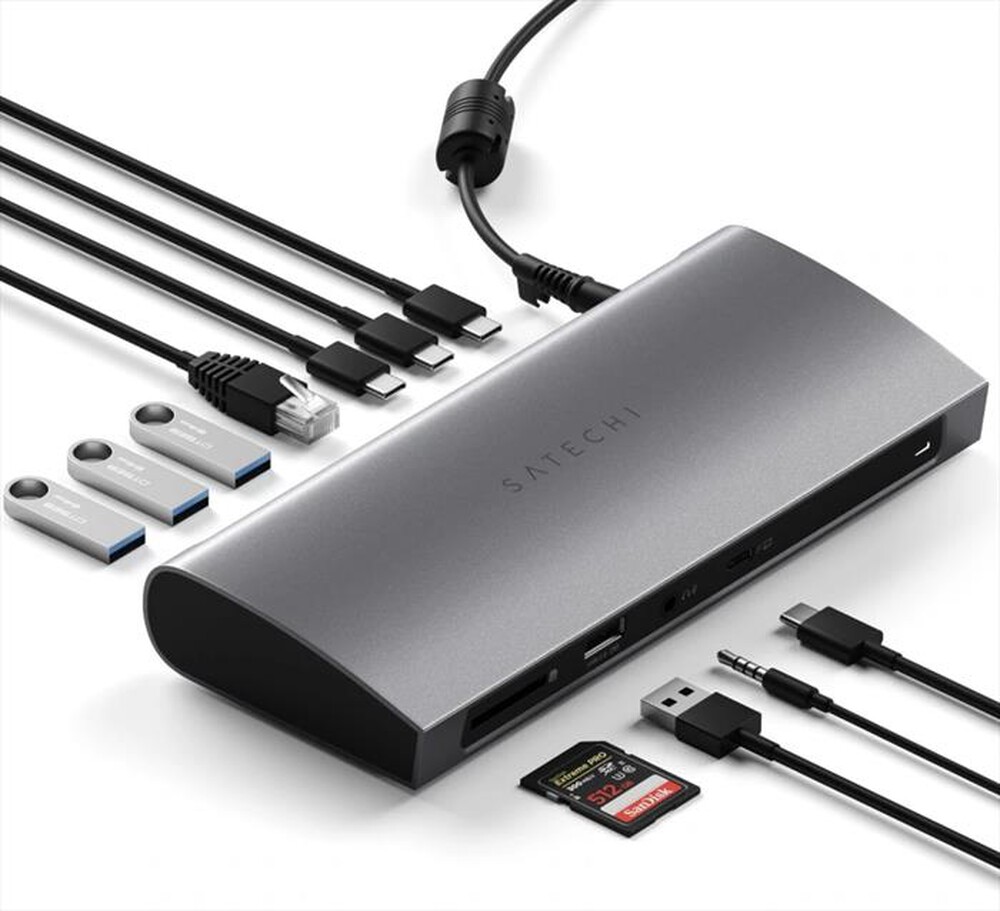 "SATECHI - DOCKING STATION THUNDERBOLT 4-grigio"