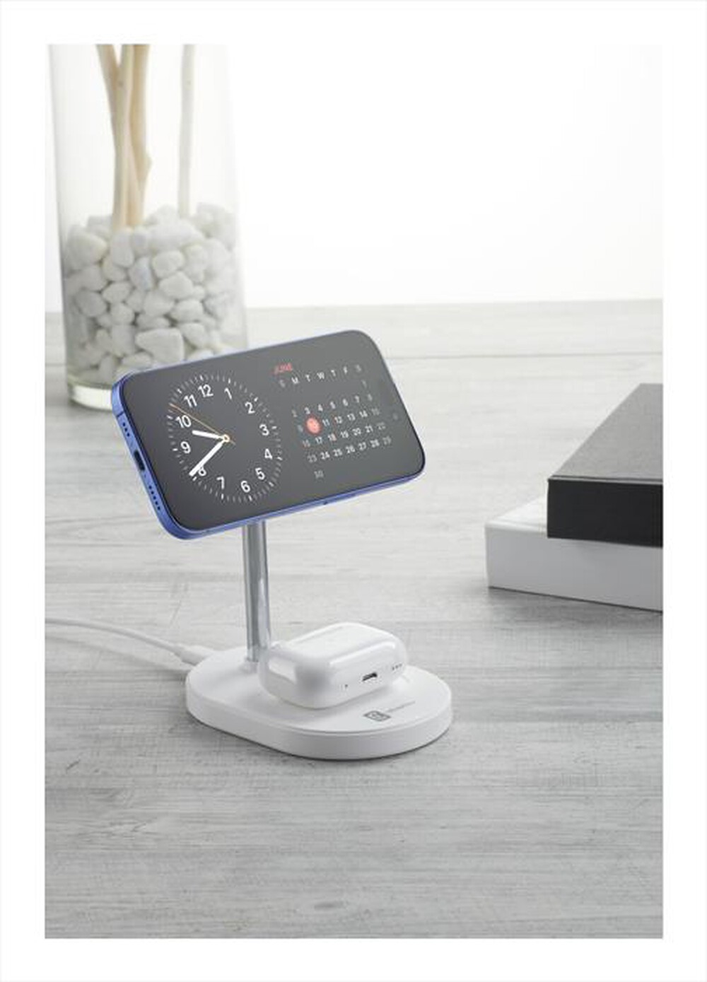 Immagine del prodotto CELLULARLINE - MAG DUO Station di ricarica wireless-Bianco
