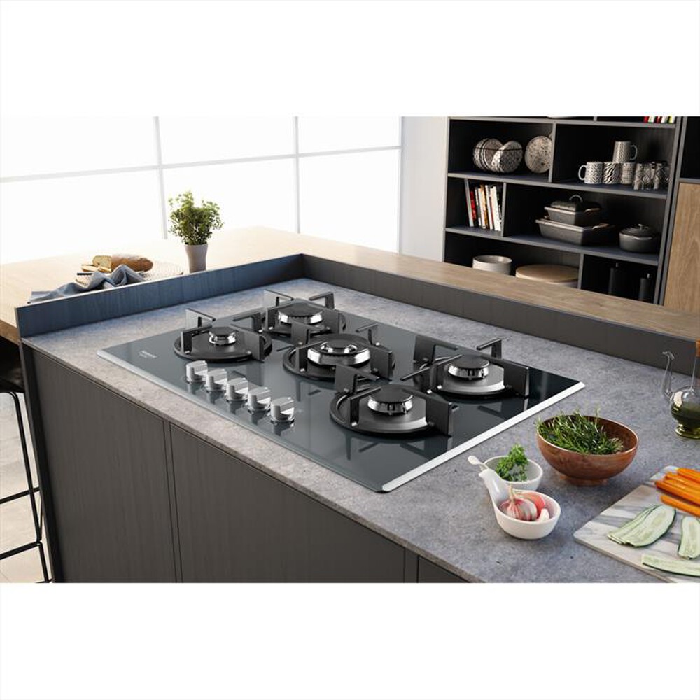 "HOTPOINT ARISTON - Piano cottura a gas HAGD 72S/MR 5 fuochi 73cm"