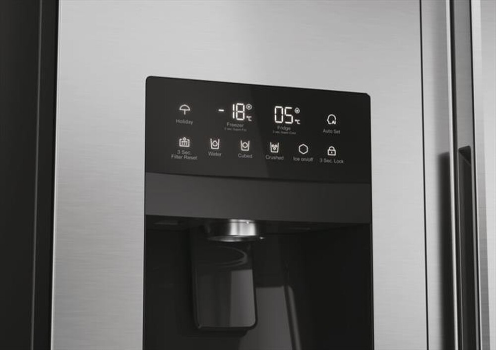 Immagine del prodotto HAIER - Frigorifero side by side HSR5918DIMP Classe D 511l-Platino, Stainless steel