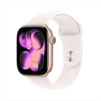 APPLE - Watch Series 11 GPS 46mm Alluminio-Oro Rosa - Band Rosa Fard M/L