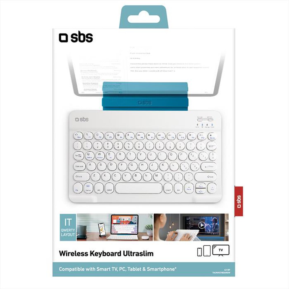 "SBS - TAUNIKEYBOARDW-Bianco"
