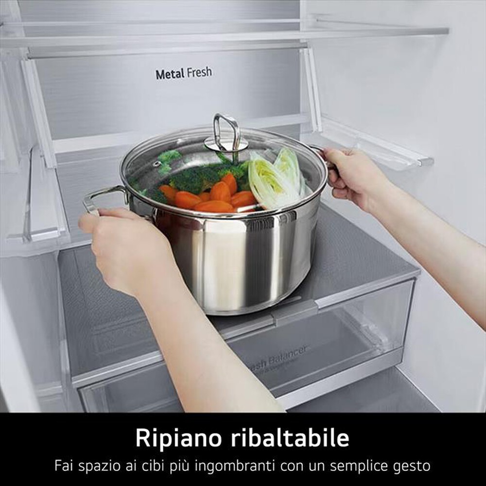 Immagine del prodotto LG - Frigorifero combinato GBV7280AMB Classe A 387L-Metal Sorbet