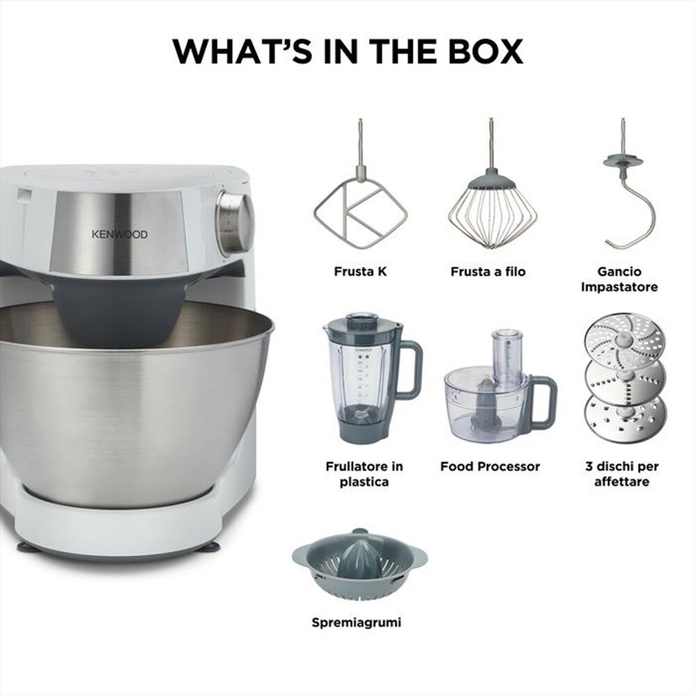 "KENWOOD. - PROSPERO+ KHC29.H0WH IMPASTATRICE PLANETARIA-Bianco"