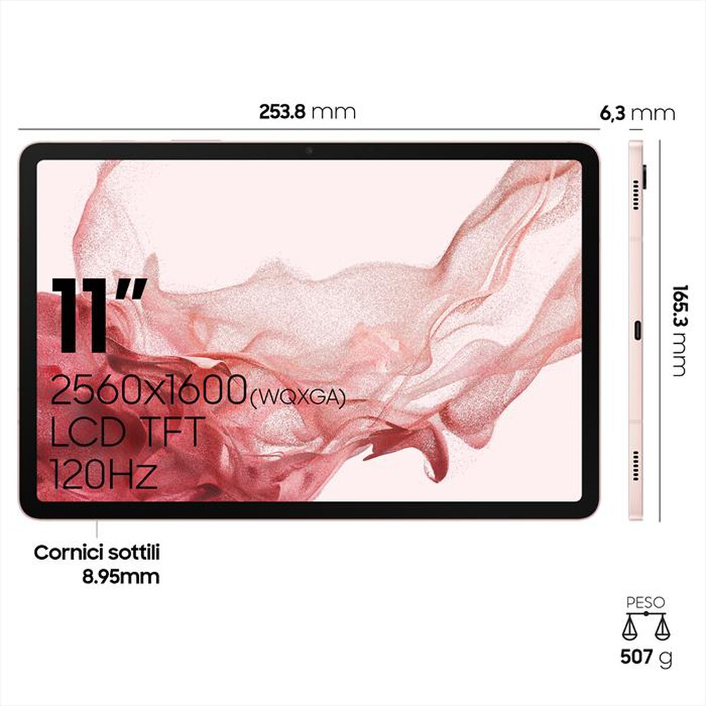 "SAMSUNG - GALAXY TAB S8 5G 128GB-Pink Gold"