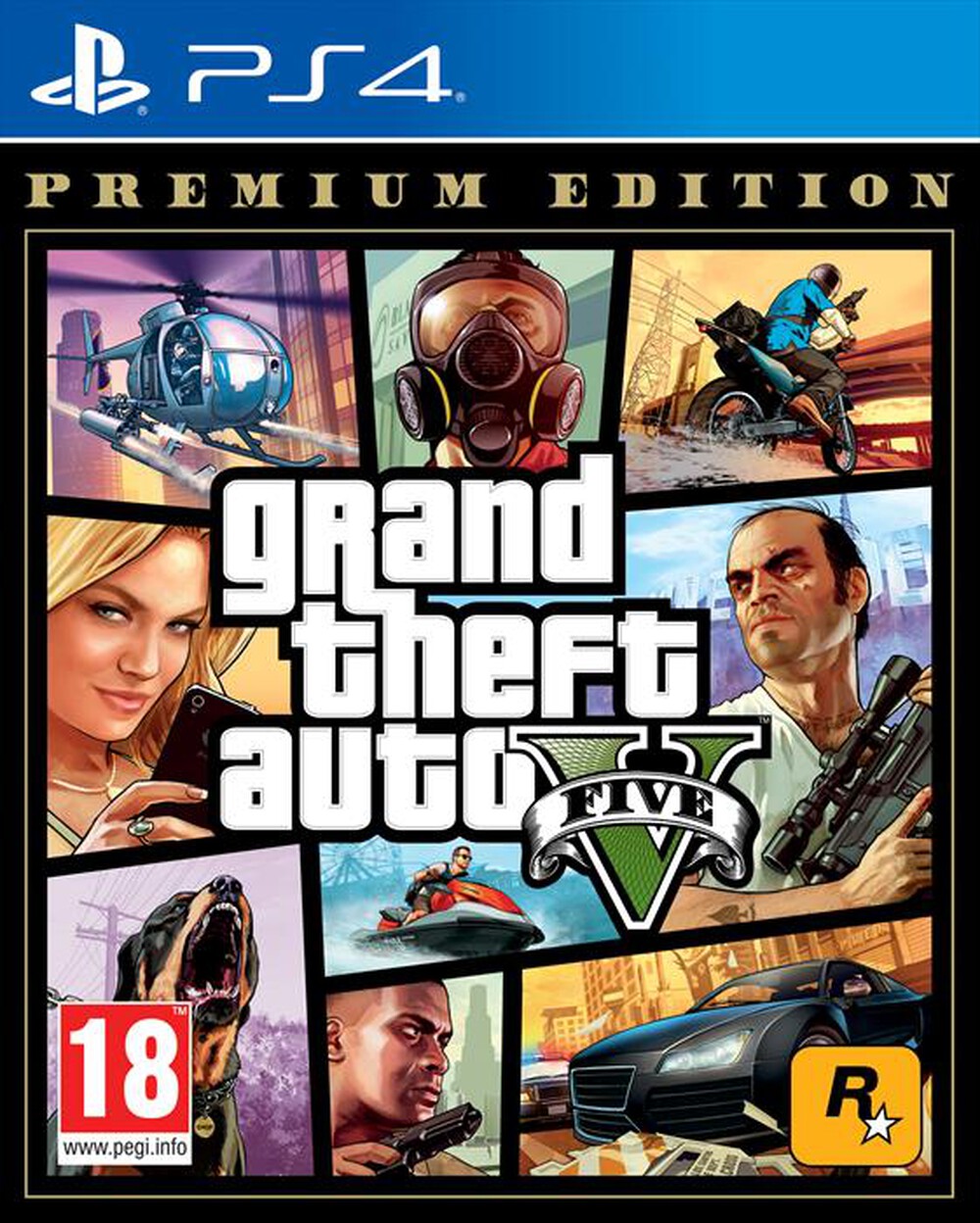 Immagine del prodotto ROCKSTAR GAMES - GTA 5 PS4 (PREMIUM EDITION)