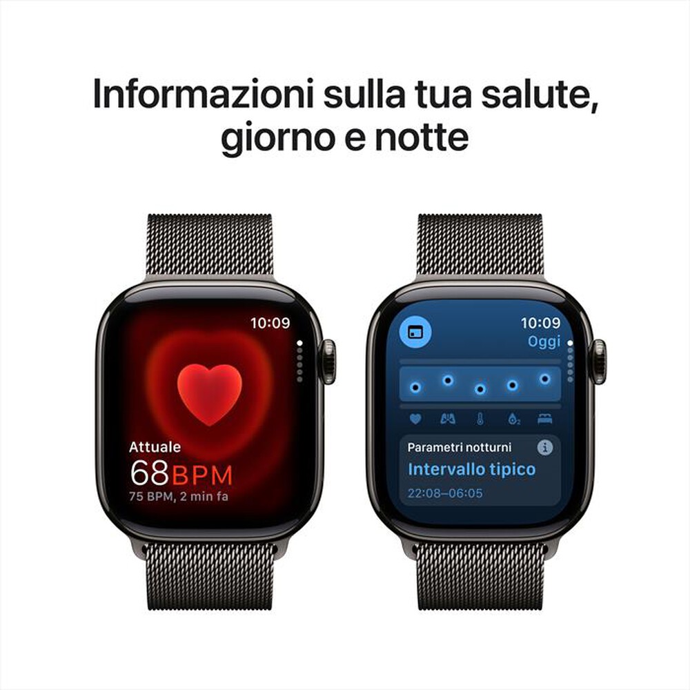 "APPLE - Watch Series 10 GPS + Cellular 42mm Titanio-Ardesia Loop Milanese Ardesia"