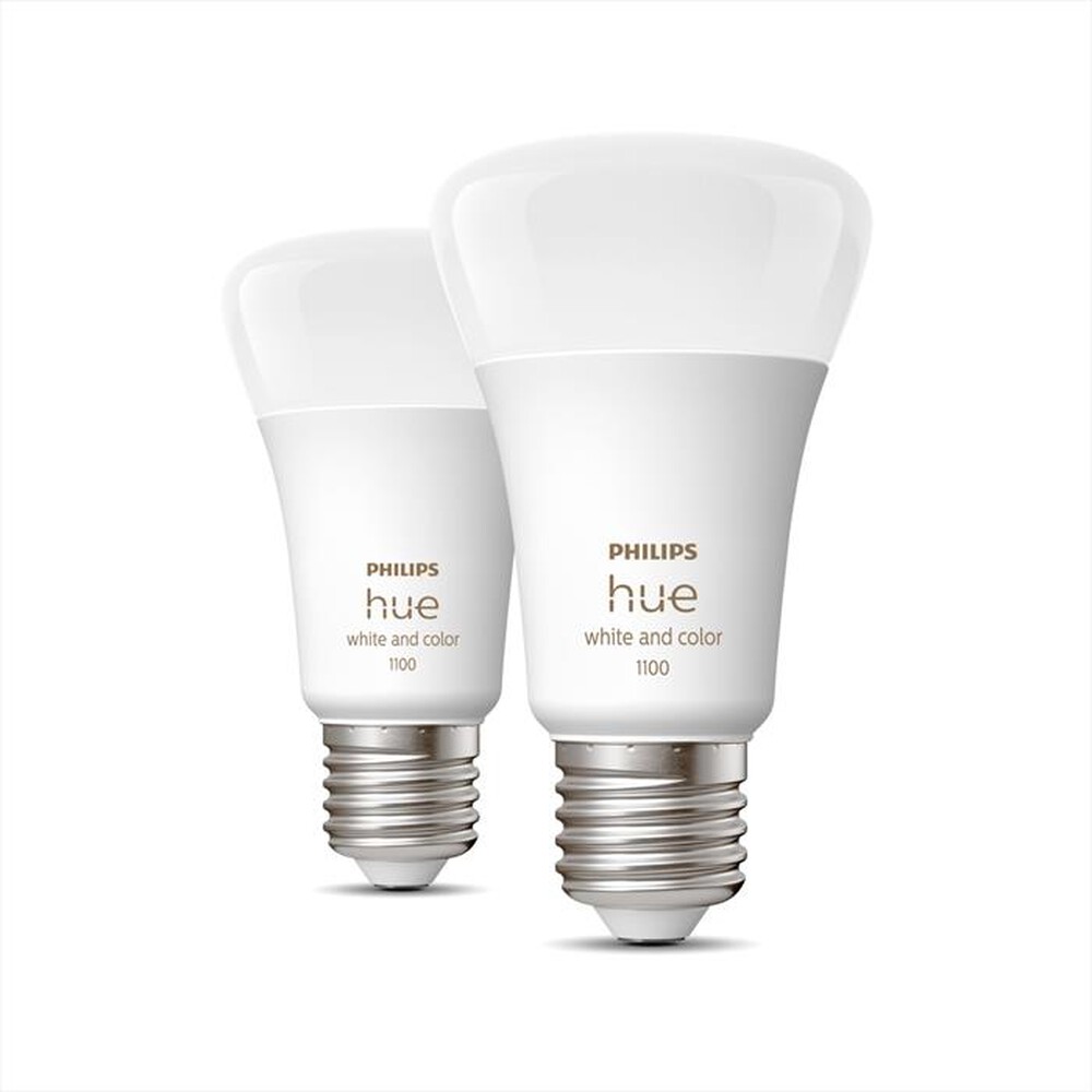 "PHILIPS - HUE WHITE AND COLOR AMBIANCE 2 X LAMPADINE E27 9W"