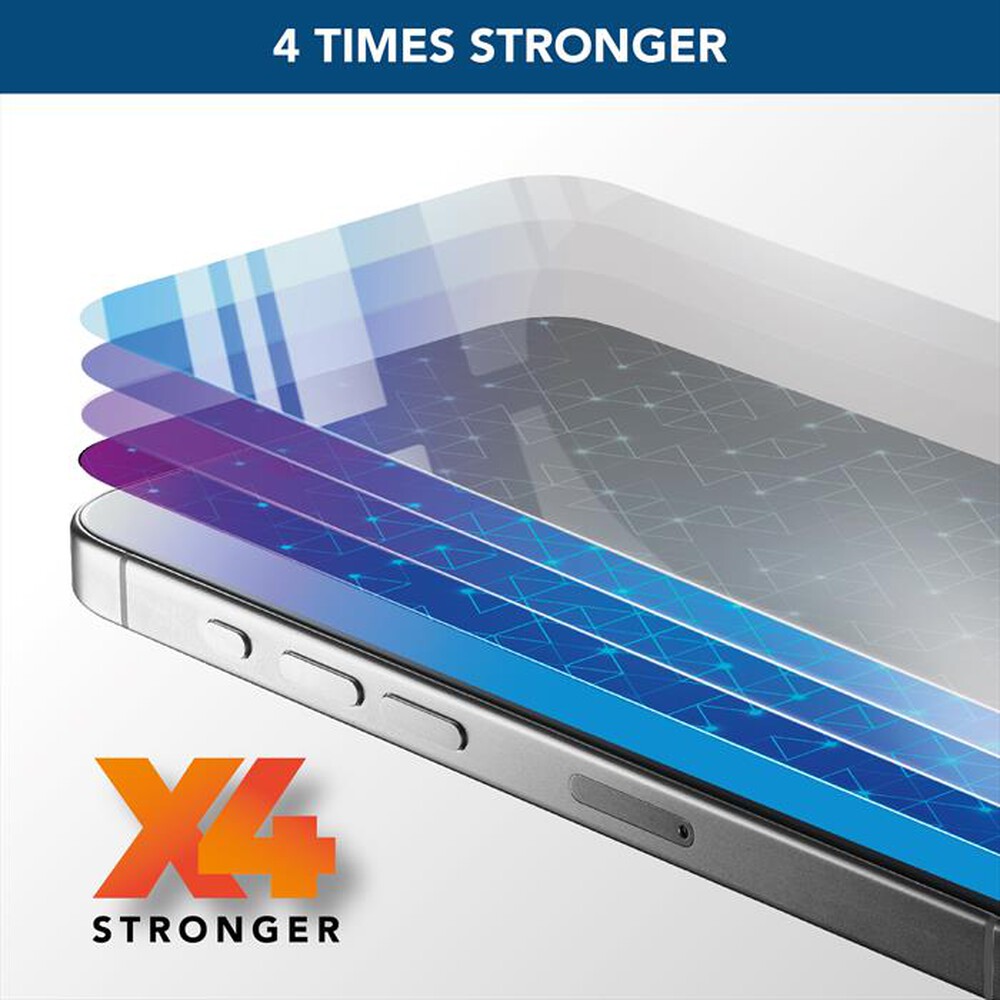 Immagine del prodotto CELLULARLINE - Pellicola ANTIBLUE XTREME GLASS per iPhone 16-Trasparente