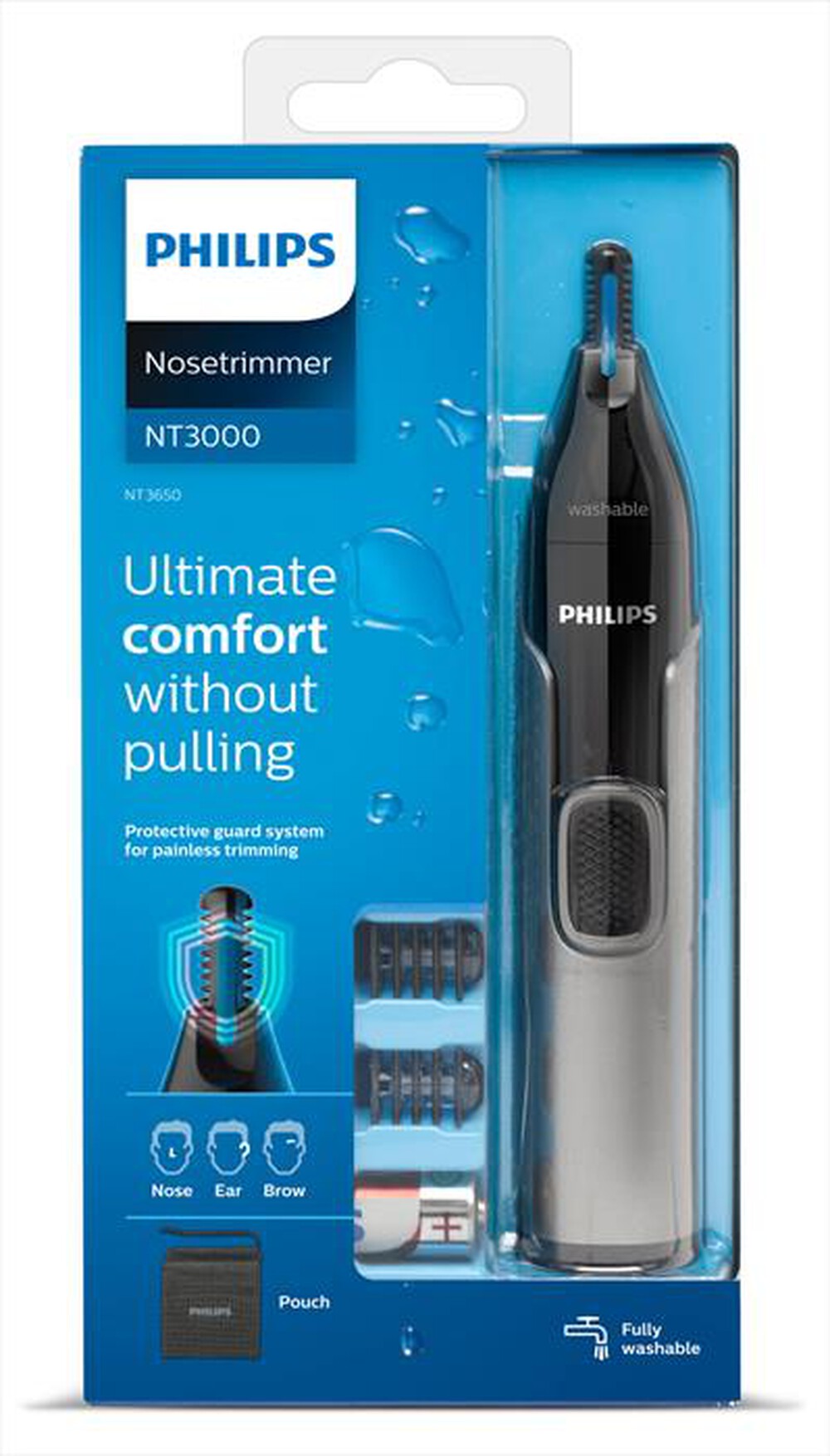 "PHILIPS - RIFINITORE NASO/ORECCHIE SERIE 3000 NT3650/16"