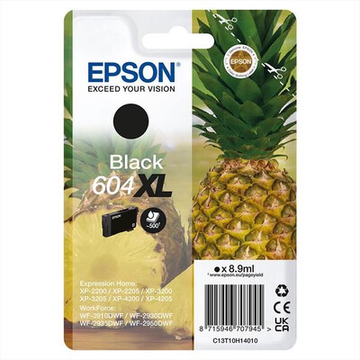 EPSON - Cartuccia INK SERIE ANANAS NERO 604 XL-Nero