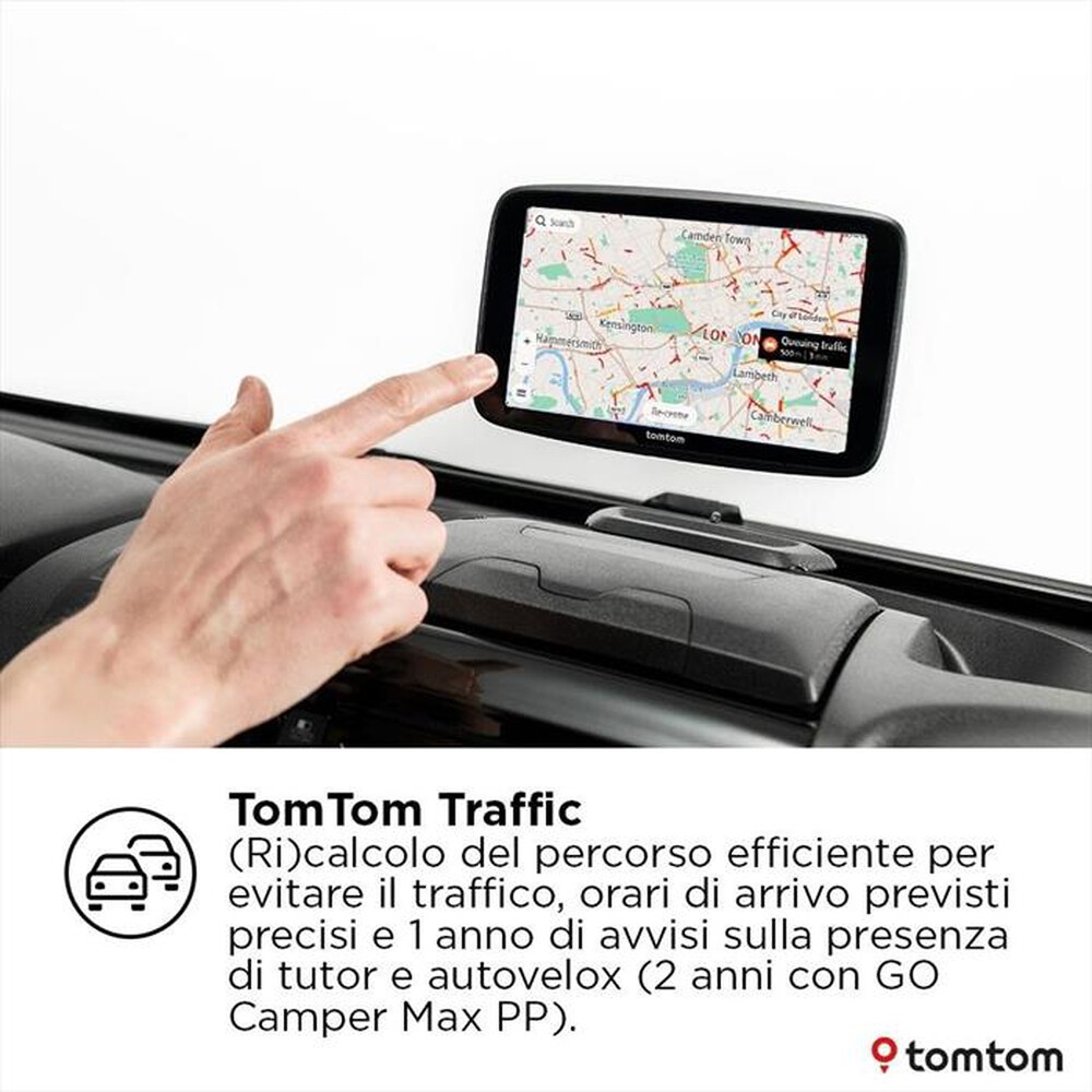 Immagine del prodotto TOM TOM - Navigatore portatile GO CAMPER MAX 2A GENERAZIONE-Nero