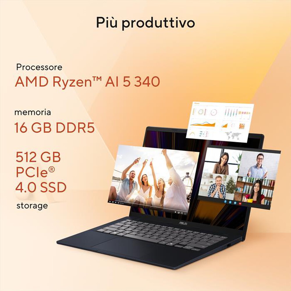 Immagine del prodotto ASUS - Vivobook 14 M1407KA-LY014W AMD Ryzen AI 5 340-Blue