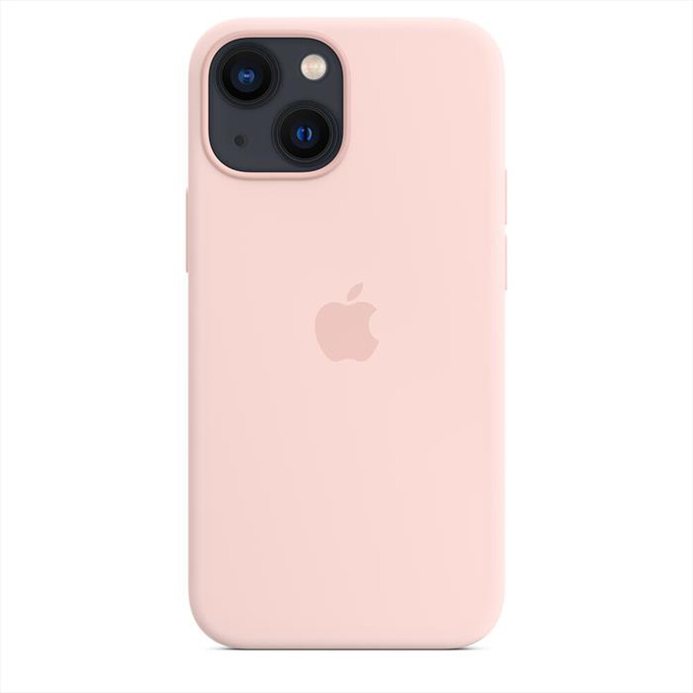 "APPLE - iPhone 13 mini Silicone Case with MagSafe-Chalk Pink"