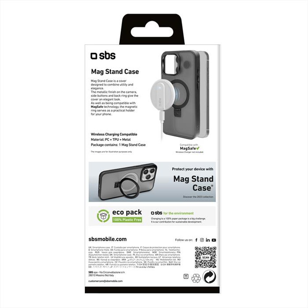 "SBS - Cover TEMAGCOVSTIP1567PK per iPhone 15 Pro Max-Nero"