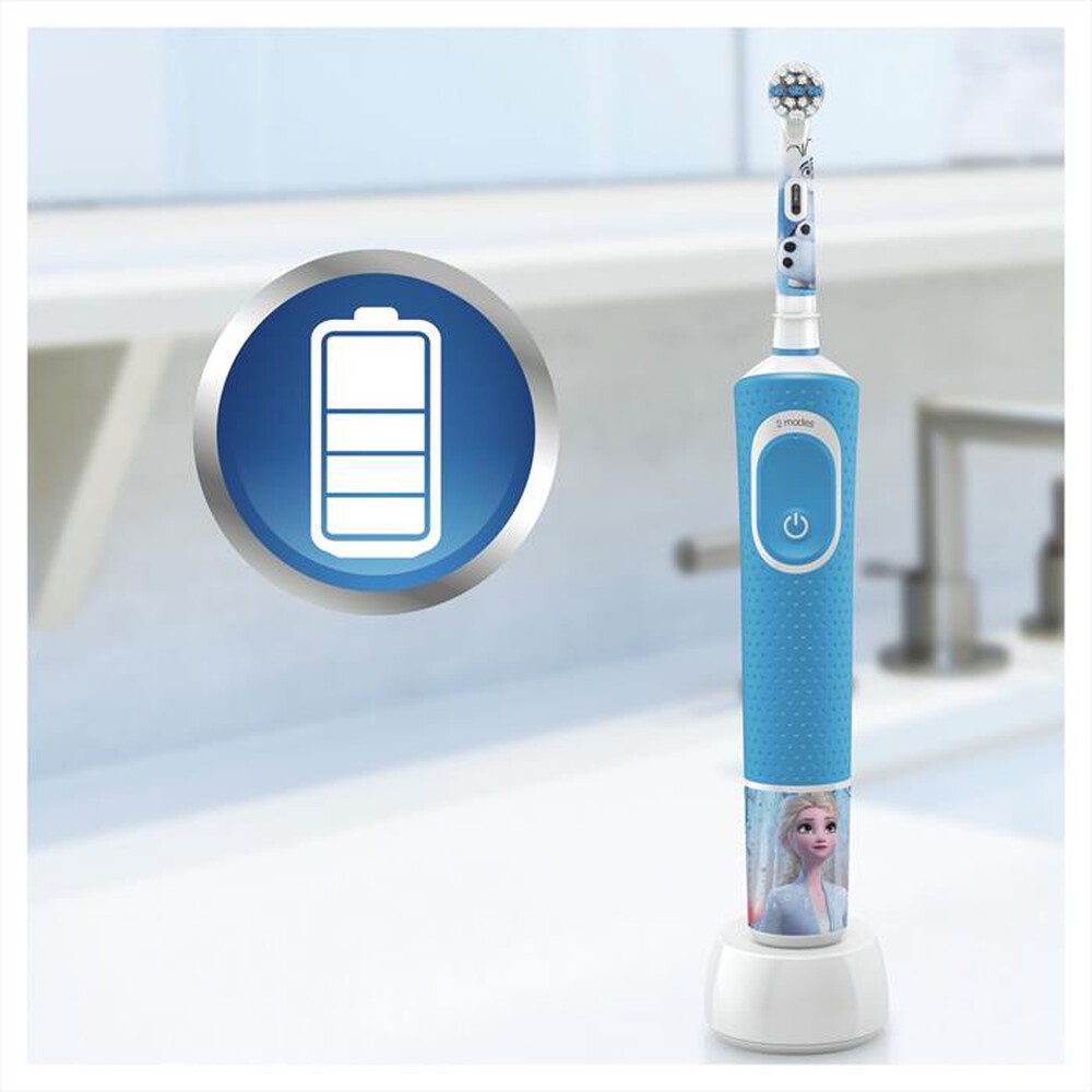 "ORAL-B - Spazzolino elettrico Kids Frozen 2-Celeste"