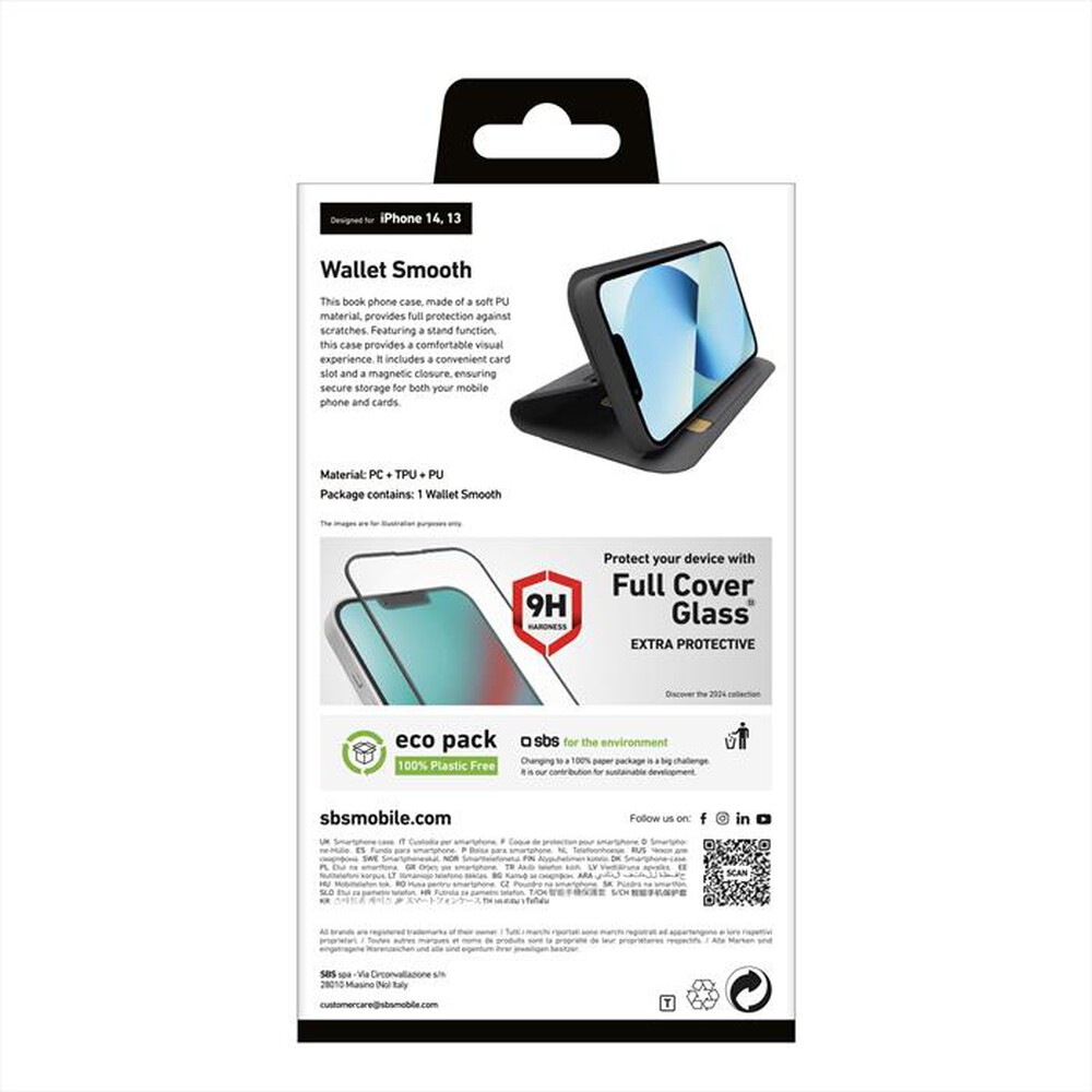 "SBS - Cover TEBKLITEIP1461K per iPhone 14-Nero"