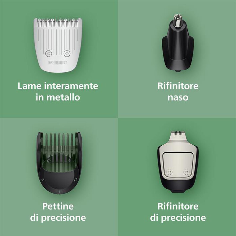 Immagine del prodotto PHILIPS - Rifinitore All-In-One Multigroom S.5000 MG5941/15-grigio chiaro