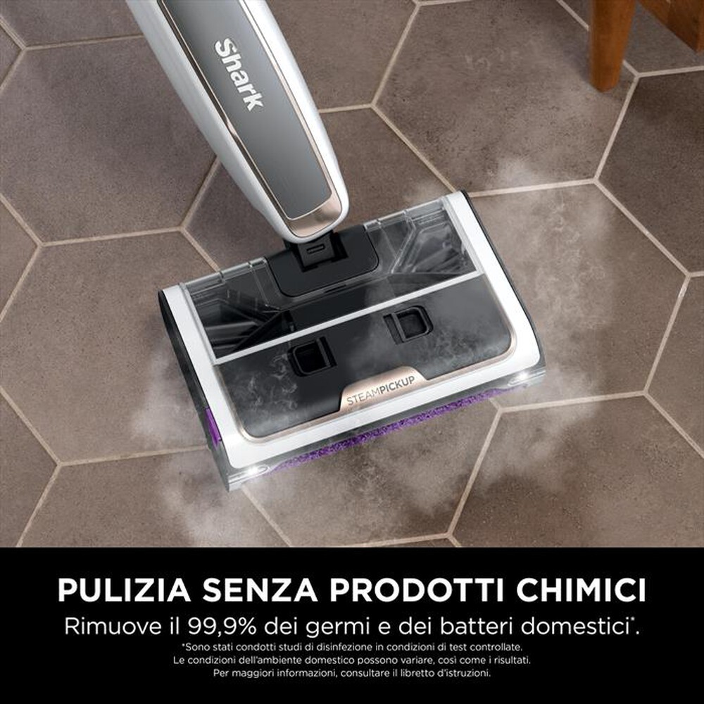 "SHARK - SCOPA A VAPORE LAVAPAVIMENTI STEAMPICKUP SD200EU-Bianco"