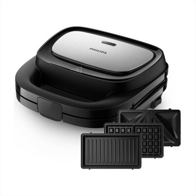 PHILIPS - Grill SERIES 5000 HD2350/80-Nero/argento