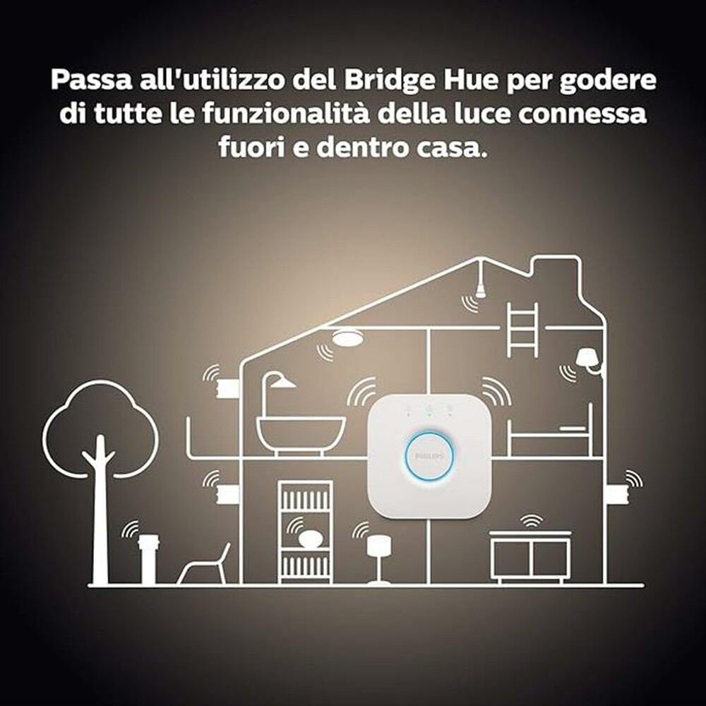 "PHILIPS - HUE WHITE 2 X LAMPADINA E27 9.5W 75W-Bianco"