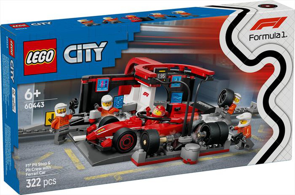 Immagine del prodotto LEGO - CITY F1 Pitstop e meccanici con Ferrari F1® 60443