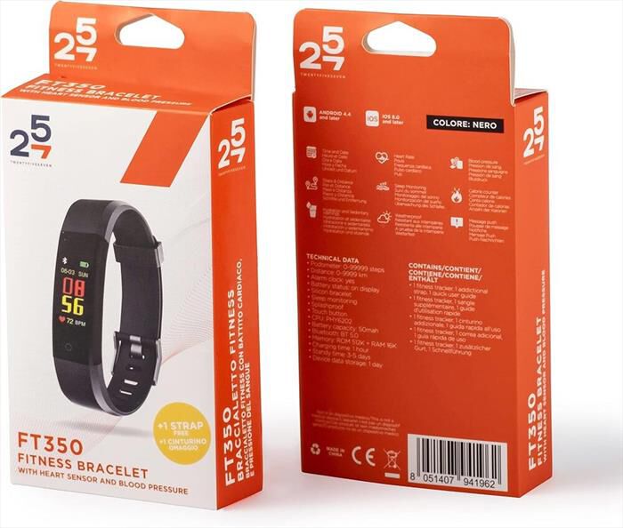 257 FITNESS TRACKER FT350 Nero Blu