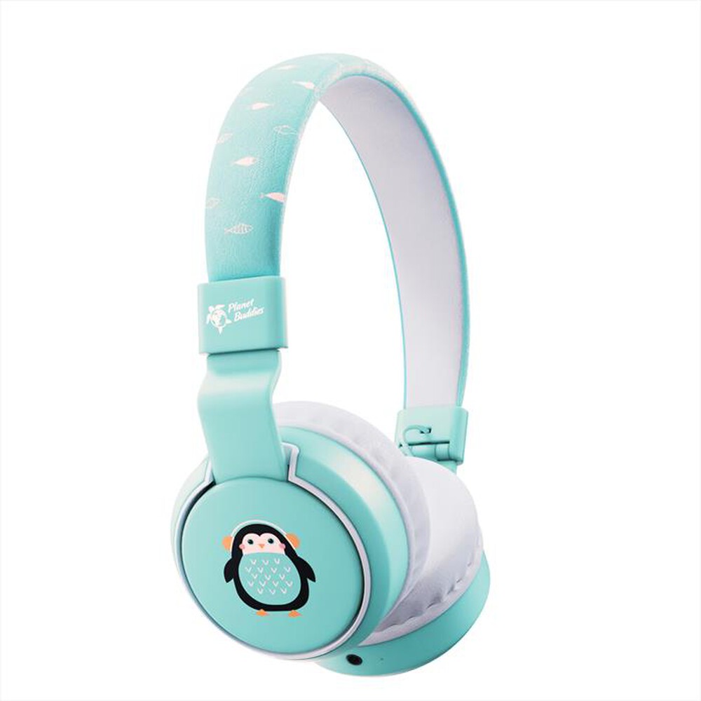 "PLANET BUDDIES - Cuffie wireless PEPPER THE PENGUIN-Light Blue - Azzurro"