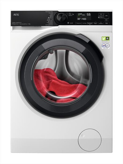 AEG - Lavatrice LR8H84GBY 8 Kg Classe A-Bianco/obl&ograve; nero