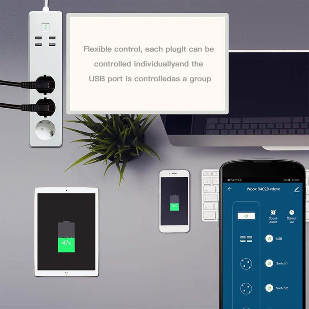 Immagine del prodotto WOOX - SMART MULTI PLUG-Bianco