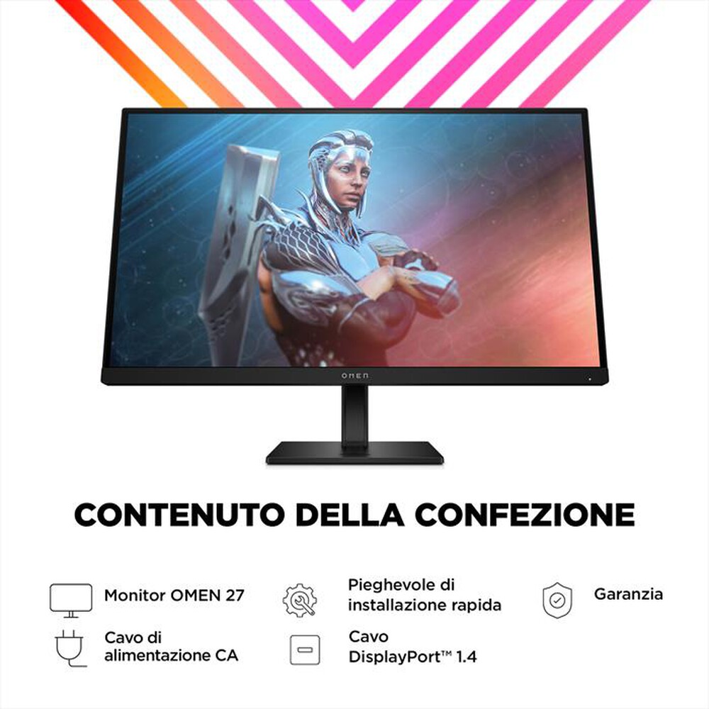 "HP - Monitor FHD 27\" OMEN 27-Nero"