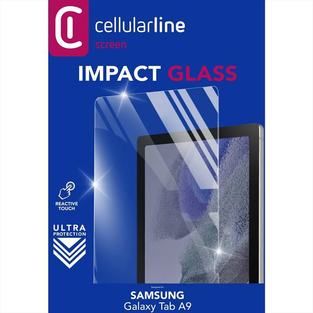 "CELLULARLINE - Vetro TEMPGLASSGTABA987 Galaxy Tab A9 2024-Trasparente"