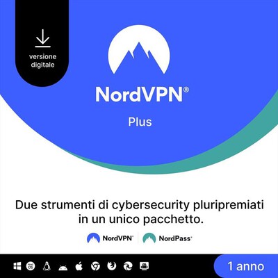 NORDVPN - Plus: Pacchetto di Cybersecurity per 1 Anno