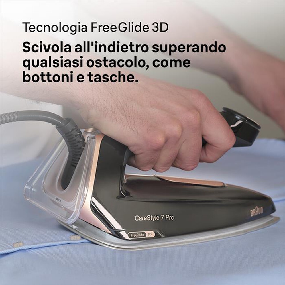 "BRAUN - Sistema stirante IS7286BK-NERO ORO"