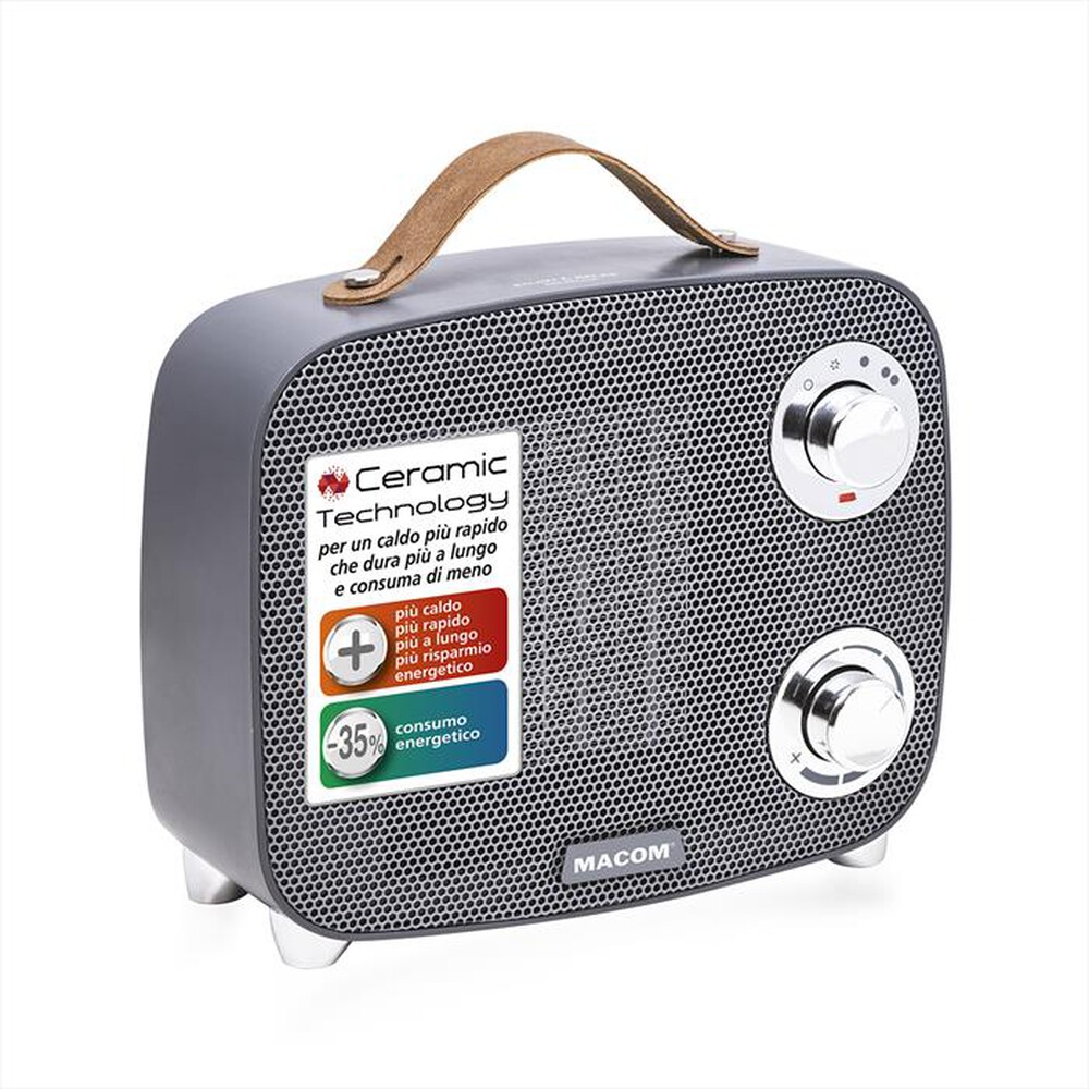 "MACOM - Termoventilatore MINIMAX-grigio"