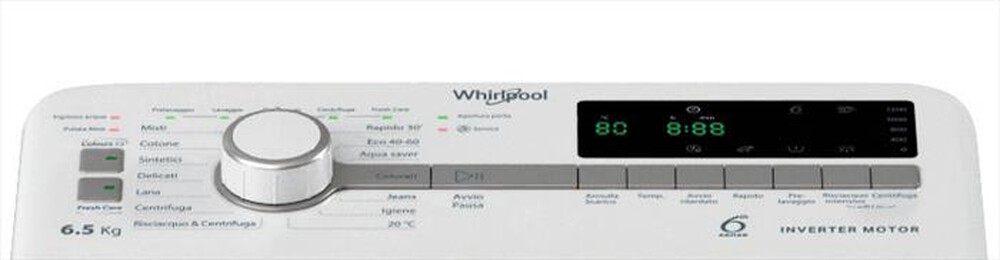 "WHIRLPOOL - Lavatrice TDLR 65261BS IT 6,5 Kg Classe A"