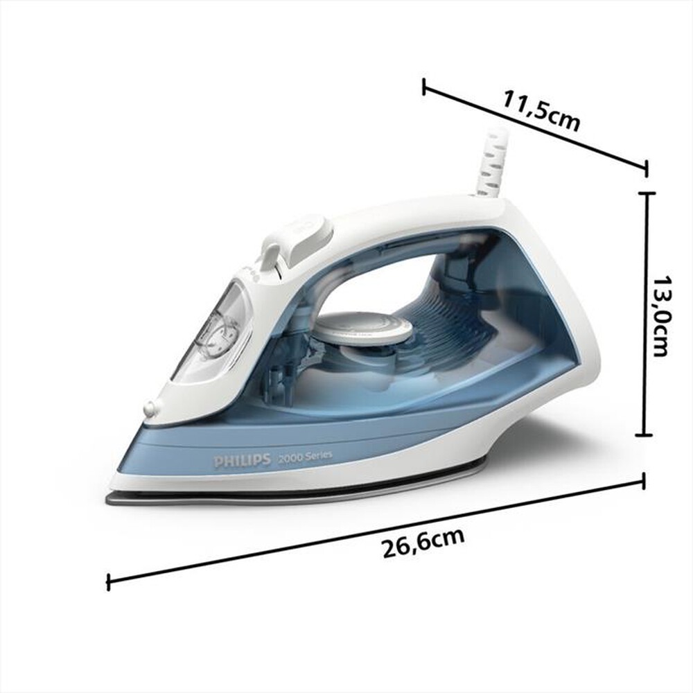 Immagine del prodotto PHILIPS - Ferro da stiro a vapore SERIE 2000 DST2010/20-Azzurro