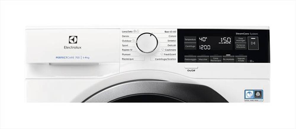 Immagine del prodotto ELECTROLUX - Lavatrice EW7F3G94 9 Kg Classe A-Bianco/oblò nero