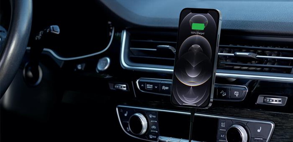 "BELKIN - SUPPORTO DA AUTO MAGNETICO CON RICARICA WIRELESS-nero"