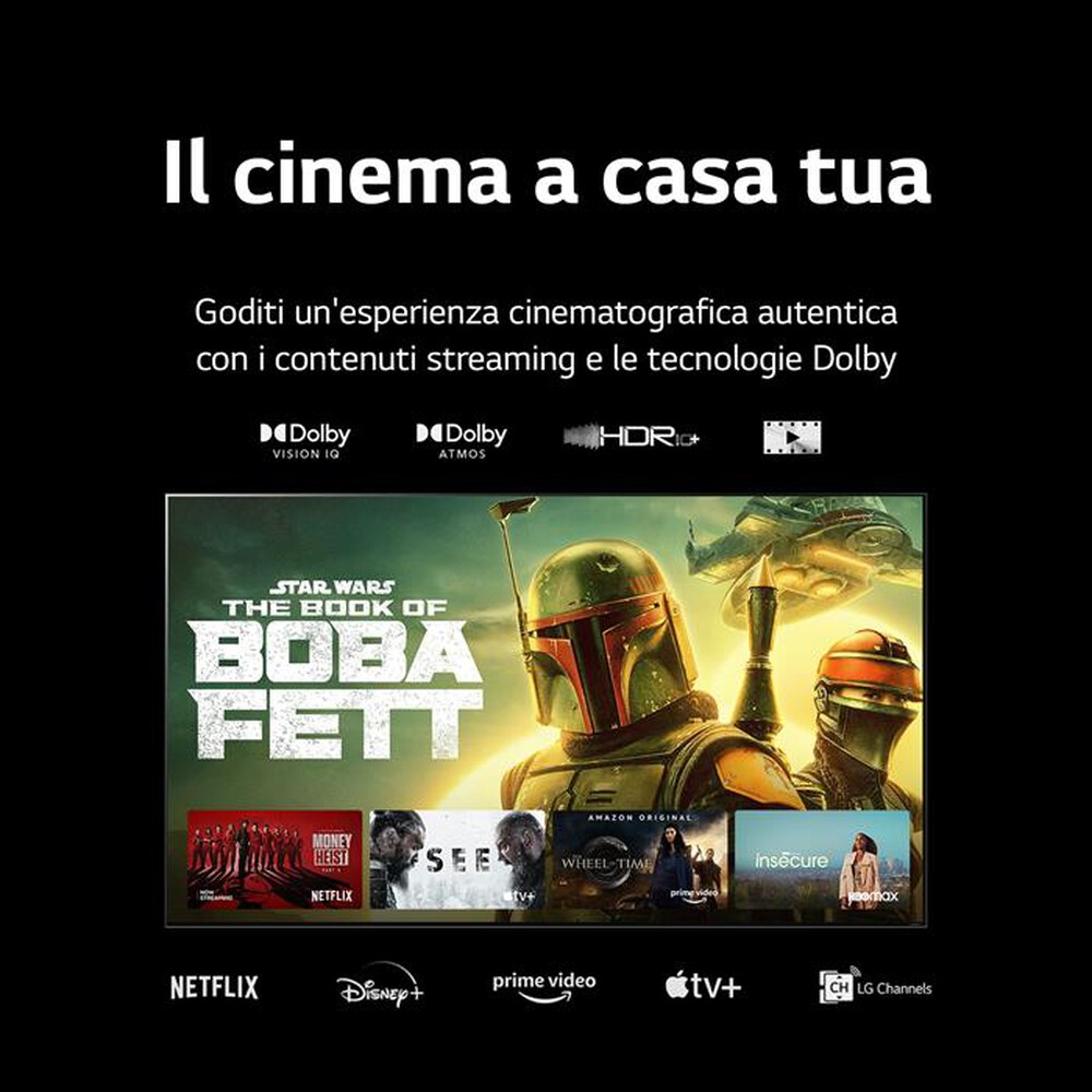 "LG - Smart TV MINI LED UHD 4K 55\" 55QNED876QB-Argento"