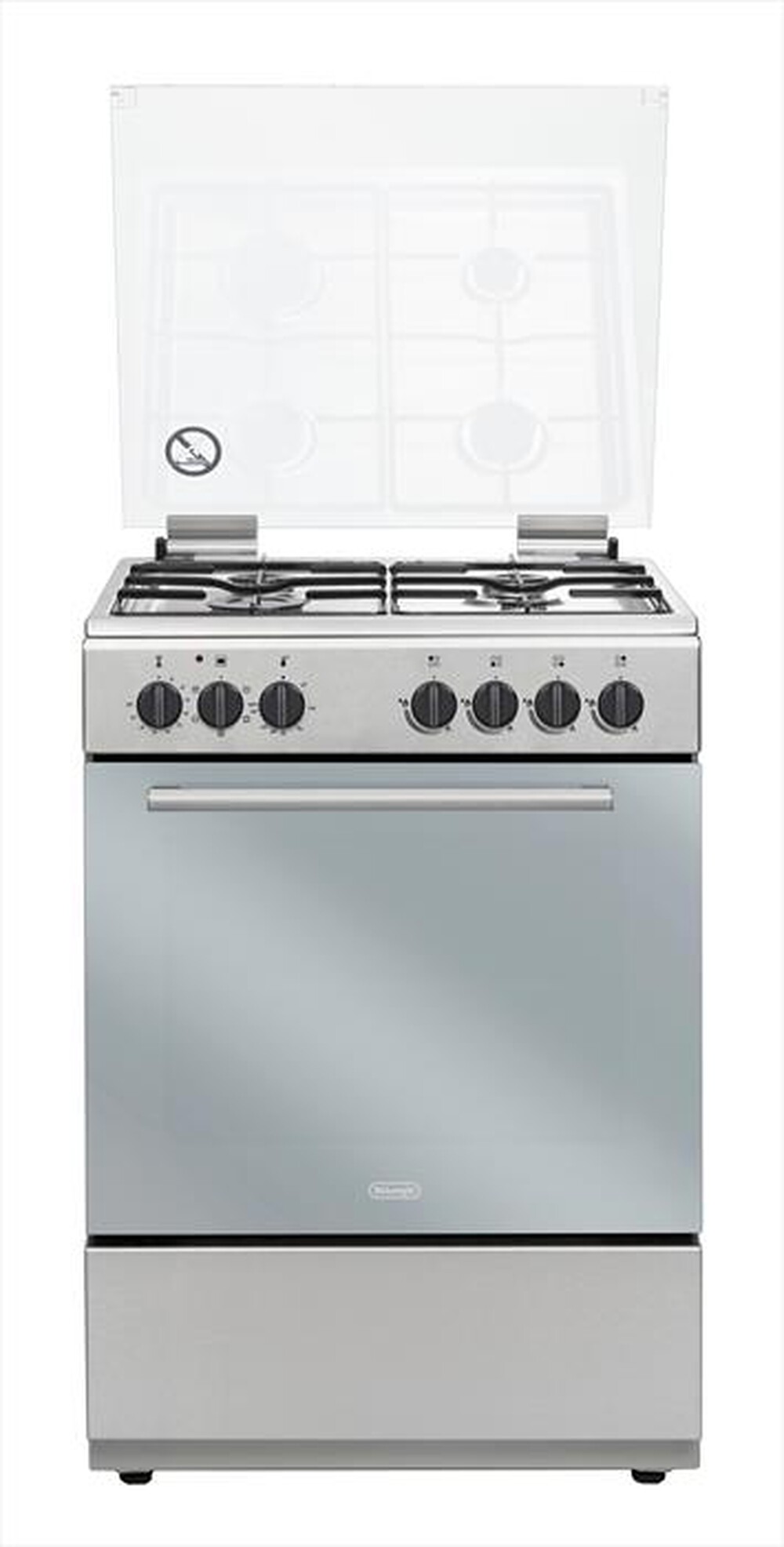 "DE LONGHI - Cucina a gas DL664EX Classe A-INOX"