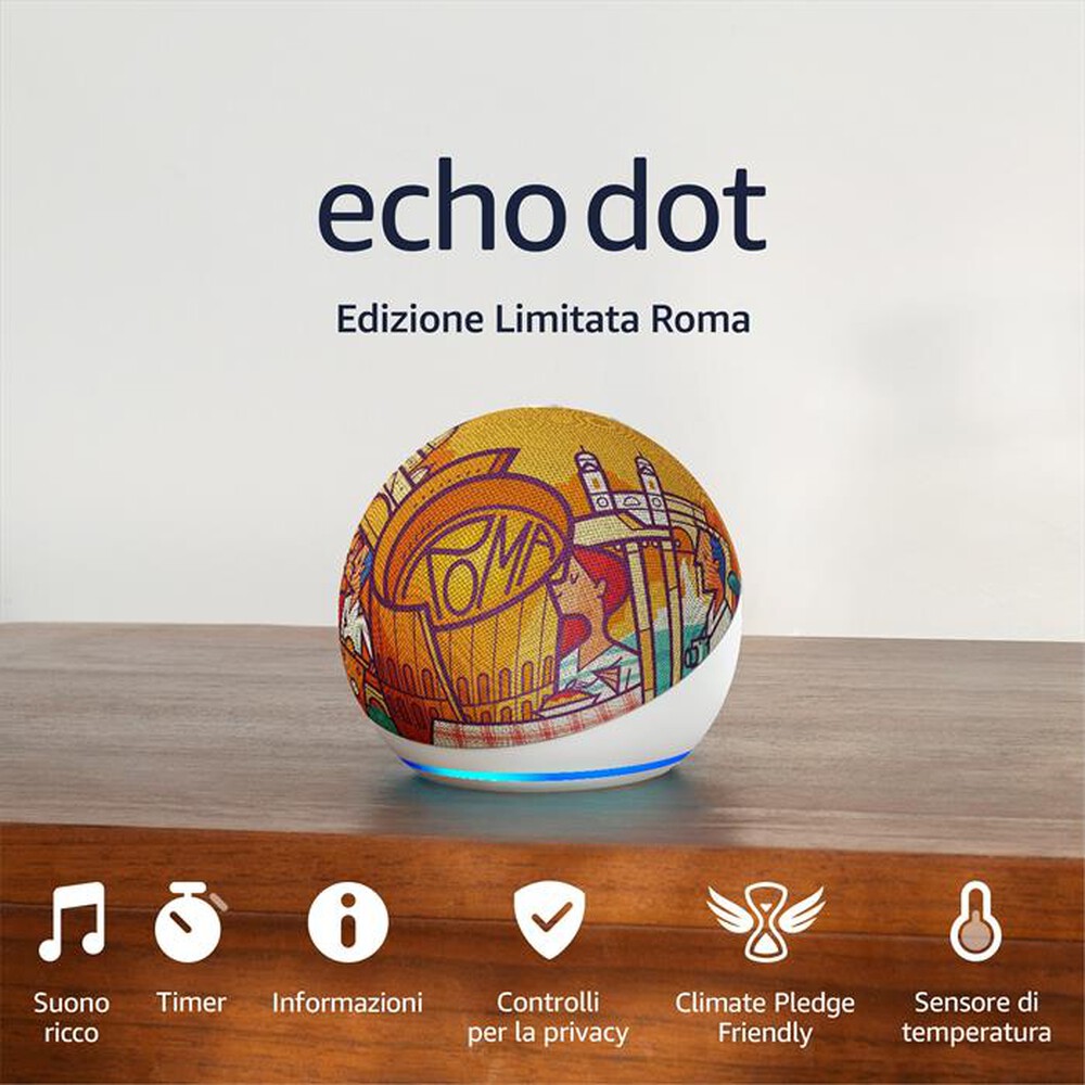 Immagine del prodotto AMAZON - ECHO DOT EDIZIONE LIMITATA ROMA-Bianco