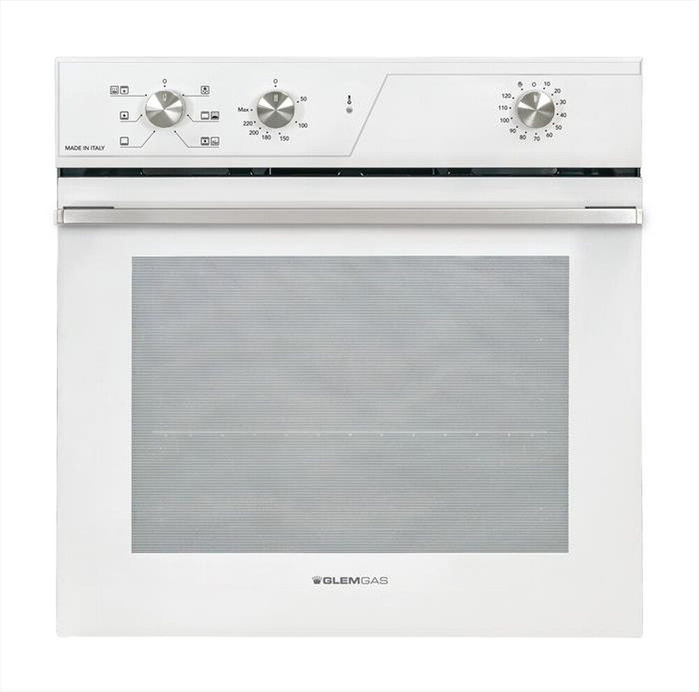 "GLEM GAS - Forno incasso elettrico GFR62WH-S3 Classe A-Bianco latte"
