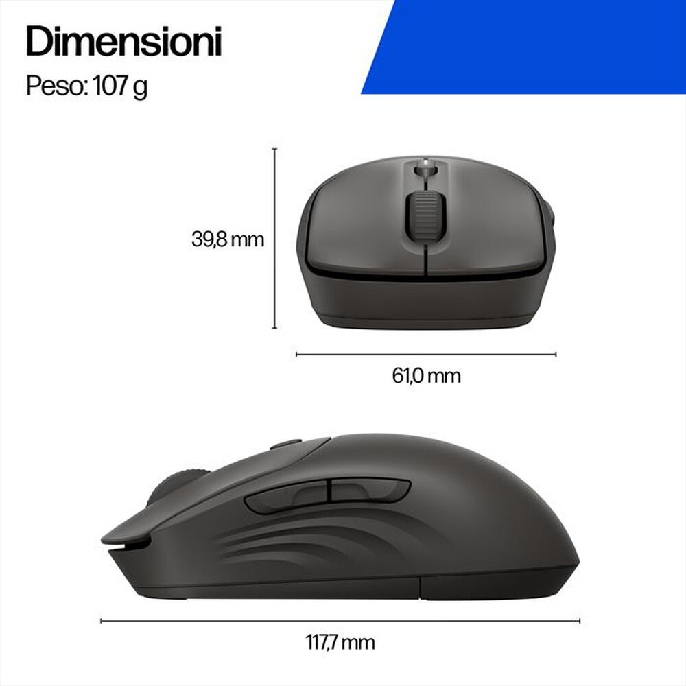 Immagine del prodotto HP - MOUSE WIRELESS 400 QUIET-Nero