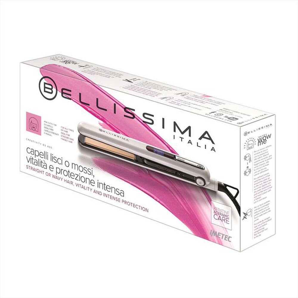"BELLISSIMA IMETEC - Piastra per capelli B9 400 / 11249-BIANCO"