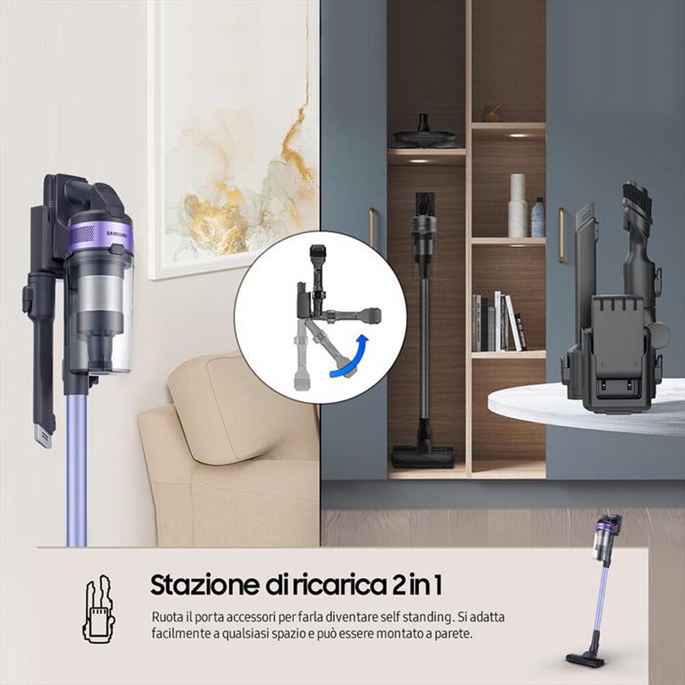 Immagine del prodotto SAMSUNG - Scopa elettrica SAMSUNG JET60 TURBO VS15A6031R4/ET-Violet