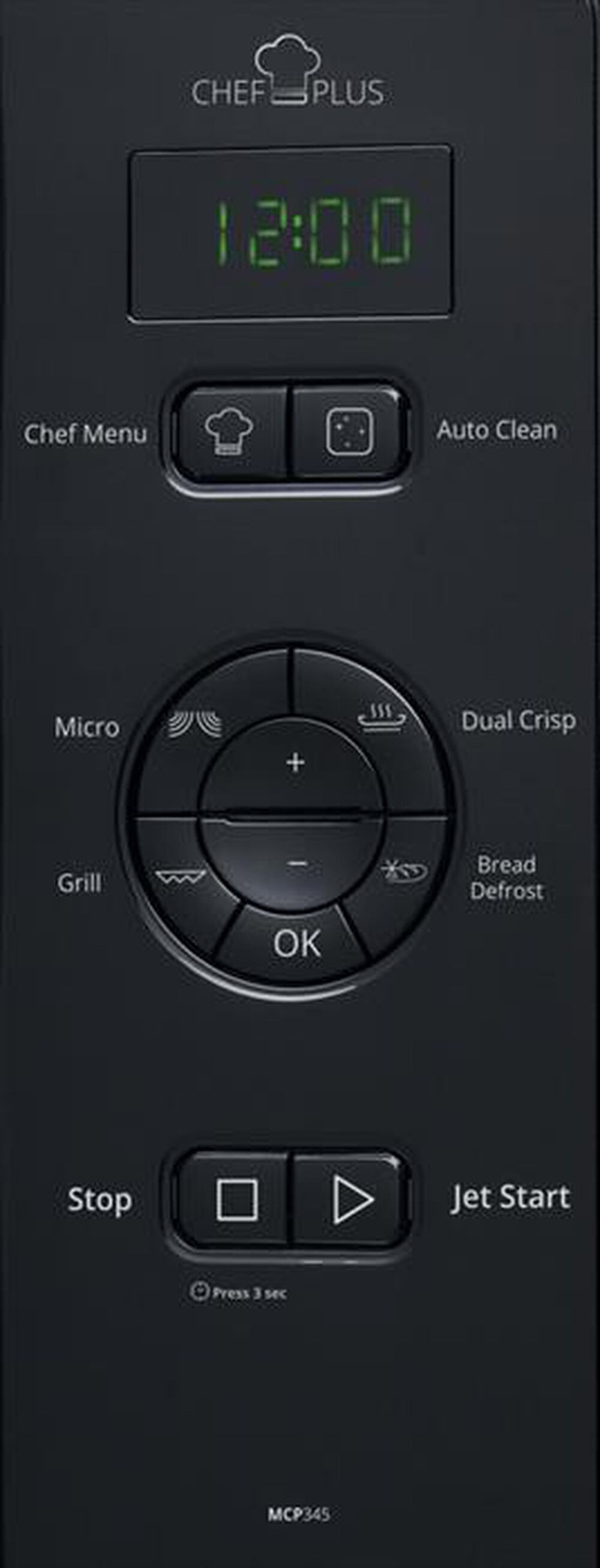 Immagine del prodotto WHIRLPOOL - CHEF PLUS MCP 345 BL-Nero